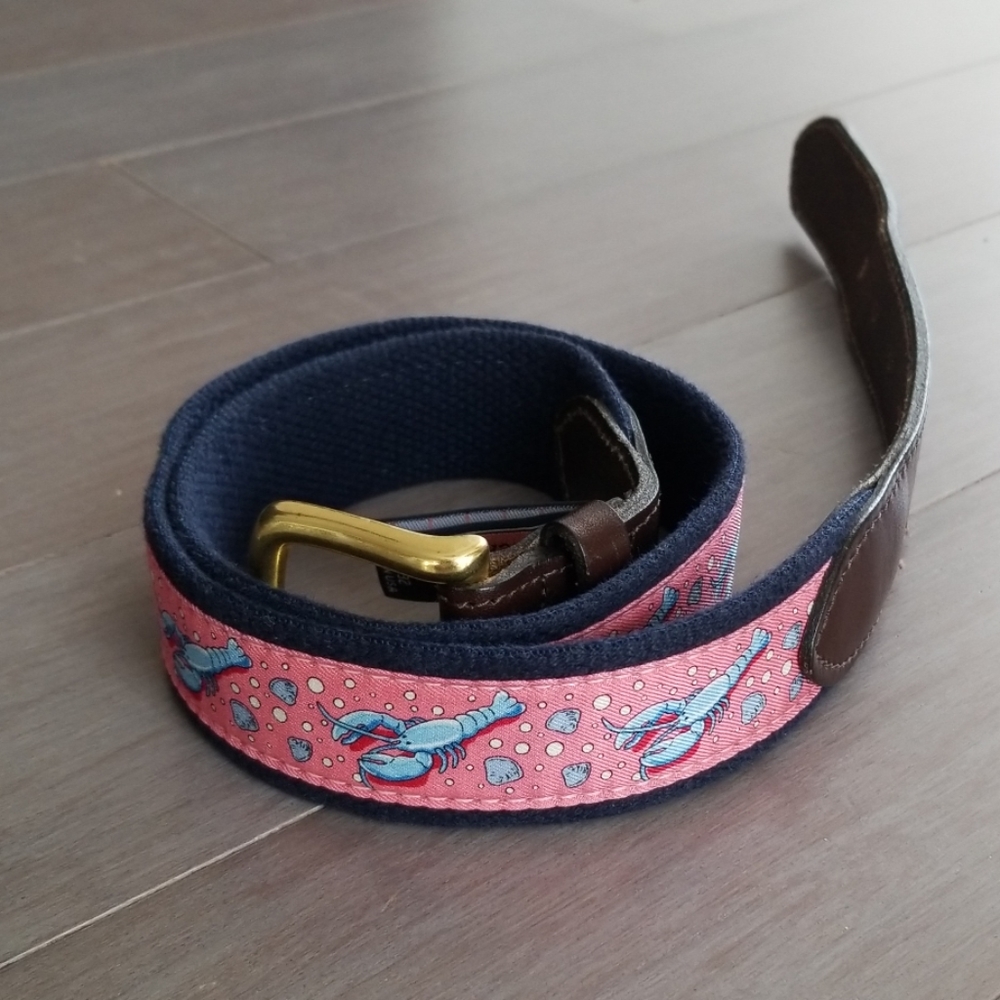 Vineyard vines belt, sz 32, perfect cond, lobster